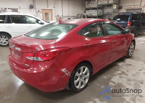 2013 Hyundai Elantra Limited z USA, uszkodzony, nr VIN KMHDH4AE4DU942218